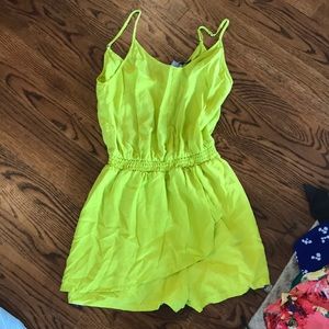 Charlie Jade lime green skort romper